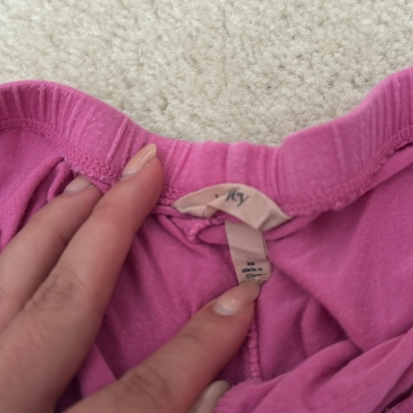 Eberjey Set Gisele Pink Pajama with White Trim - Picture 4 of 4